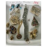 (12) Pcs. Vintage Rhinestone, etc.  Some Signed.