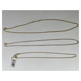 (3) 14K Necklaces