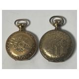 (2) Gold Filled Pocket Watches