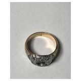 14K Masonic Ring- Missing Stone
