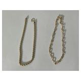 (2) 14K Bracelets