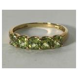 14K Peridot Ring