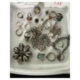 (20) Pieces of Sterling Silver Jewelry