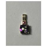 14K Mystic Topaz and Diamond Pendant