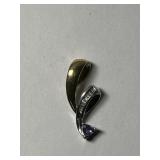 10K Tanzanite and Diamond Pendant