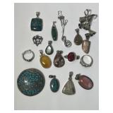 (17) Pieces of Sterling Silver Jewelry