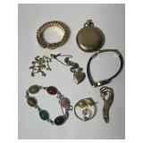 (8) Pcs. of Gold Filled Jewelry- Pocket Watch,