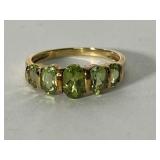 14K Peridot Ring