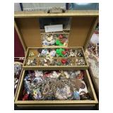 Costume Jewelry with Jewelry Box