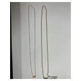 (2) 10K Necklaces