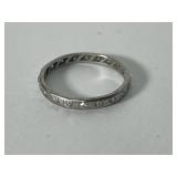 Art Deco Platinum Diamond Eternity Band