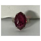 14K Filigree Ruby Ring