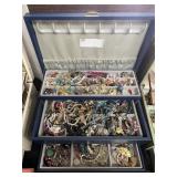 Costume Jewelry with Jewelry Box