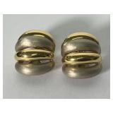 18K Puffy Earrings