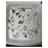 (19) Pieces of Sterling Silver Jewelry