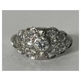 18K Diamond Deco Ring, 1/2 ctw.