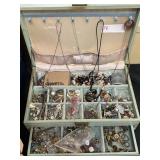 Costume Jewelry with Jewelry Box
