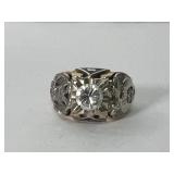 14K Masonic Diamond Ring