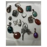 (17) Pieces of Sterling Silver Jewelry