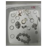 (19) Pieces of Sterling Silver Jewelry