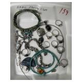 (20) Pieces of Sterling Silver Jewelry