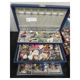 Costume Jewelry with Jewelry Box