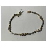 14K Tanzanite and Diamond Bracelet
