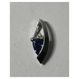 10K Tanzanite and Diamond Pendant