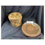 Eldreth Pottery Canister with Plate