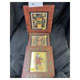 (3) Pieces of Contemporary Framed Folk Art