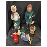 (6) Byers Choice Figurines