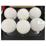 (6) Bulbous Form Lamp Shades