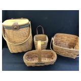 (4) Longaberger Baskets