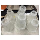 (8) Satin Glass Shades