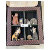 Carved Wood Cat Wall Hanging