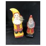 (2) Jonathan Bastian Folk Art Wood Carvings