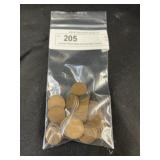 Unsorted Wheat Back and Steel War Pennies