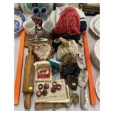 Baby Shoes, Rolling Pin, Handbag