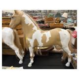 (2) Large Plastic Body Horses