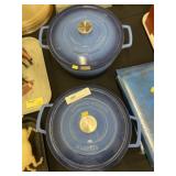 (2) Martha Stewart Enameled Dutch Ovens