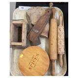 Butter Print, Rolling Pin, Kitchenwares