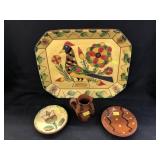 (4) Pieces of Breininger Redware Pottery