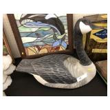Large Carved Wood Goose