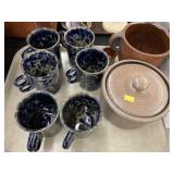 Bennington Pottery Mugs with Pottery
