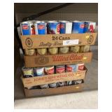(4) Trays of Assorted Beer Cans