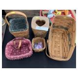 (5) Longaberger Baskets
