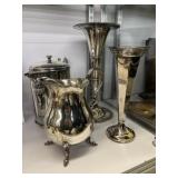 (4) Silverplate Decorative Items