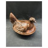 Breininger Redware Hen On Nest