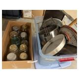 Canning Jars, Cookware, Storage Tote/Lid