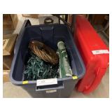 Storage Tote/Lid, Christmas Lights, Storage Box